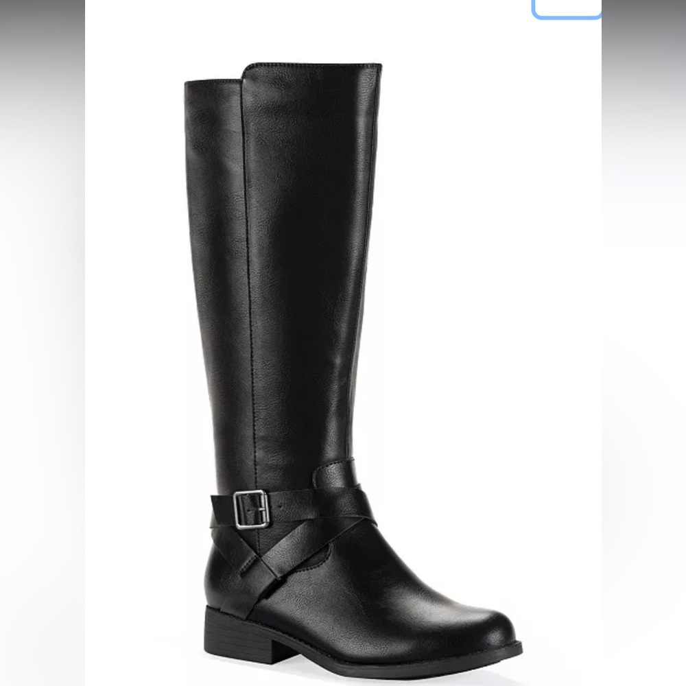 Nine West Sleek & Sophisticated Buckled Wrap Riding Boots 👢